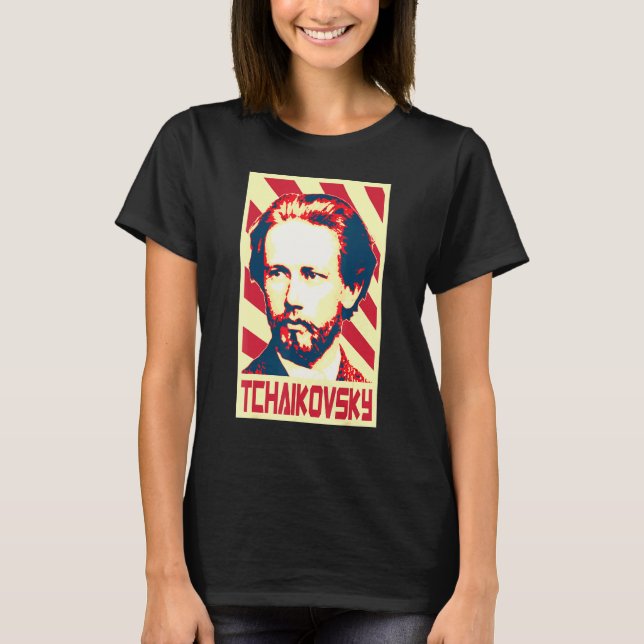 Pyotr Ilyich Tchaikovsky Classical Music Composer  T-Shirt (Front)
