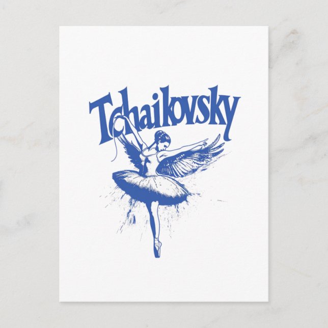 Pyotr Ilyich Tchaikovsky, SWAN LAKE Postcard (Front)