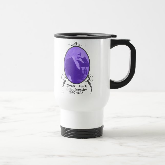 Pyotr Il'yich Tchaikovsky Travel Mug (Right)