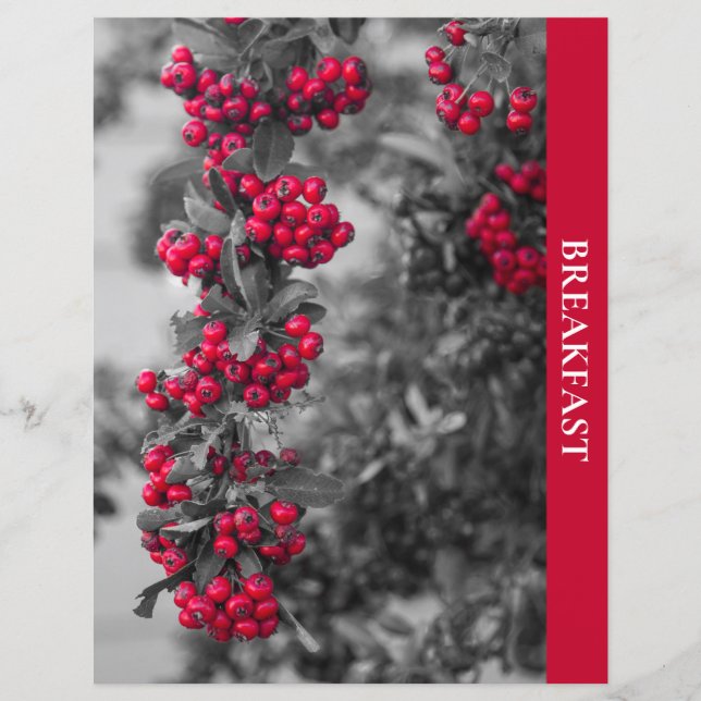 Pyracantha Berry Breakfast Recipe Divider (Front)