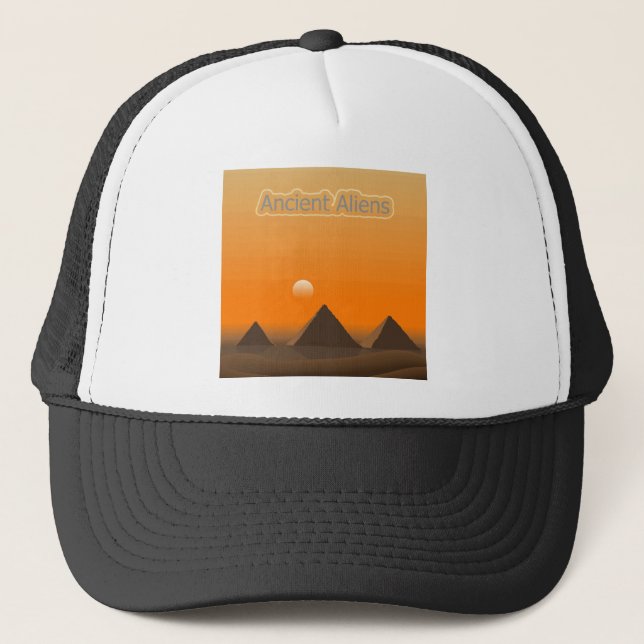 Pyramid Aliens Trucker Hat (Front)
