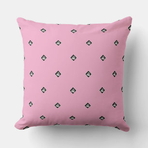 Pyramid Cube Repeat Pale Pink Cushion