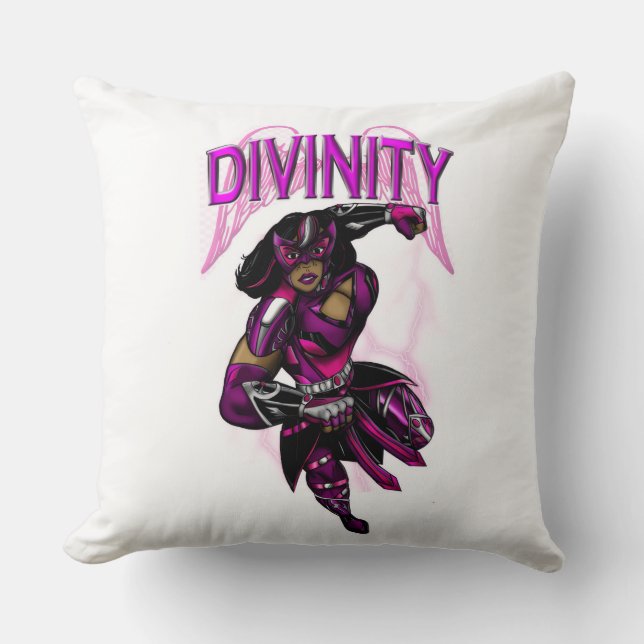 Pyramid Divinity Throw Pillow (Front)