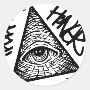 Pyramid Eye Classic Round Sticker