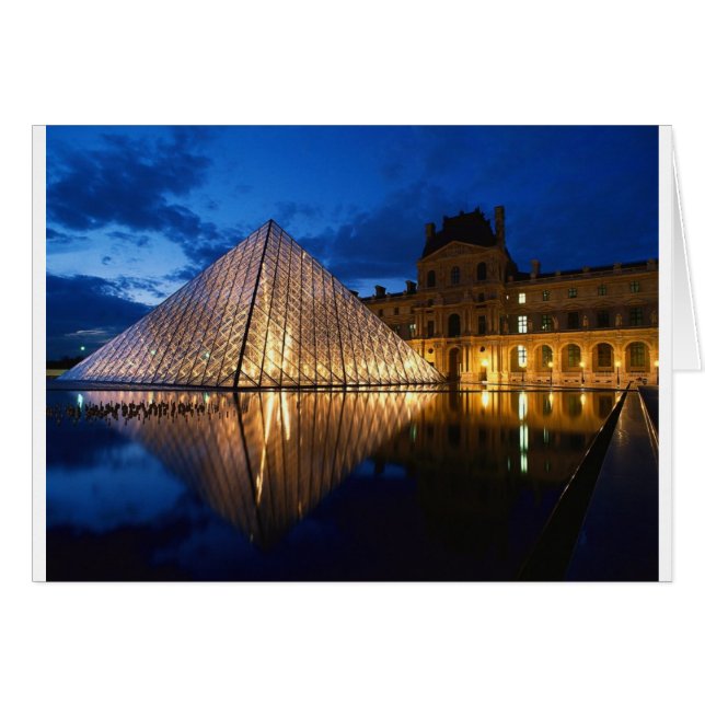 Pyramid in Louvre Museum,Paris,France (Front Horizontal)