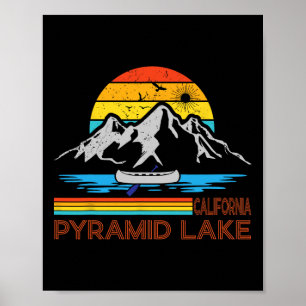 Pyramid Lake California Souvenirs Family Hiking Fi Poster