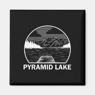 Pyramid lake nevada funny fishing camping summer magnet