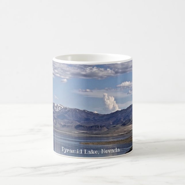 Pyramid Lake Nevada Landscape Coffee Mug (Center)