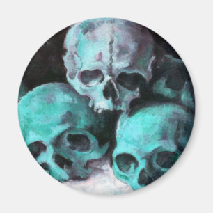 Pyramid of Skulls After Cezanne Magnet