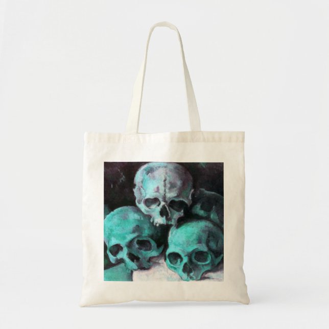 Pyramid of Skulls After Cezanne Tote Bag (Front)