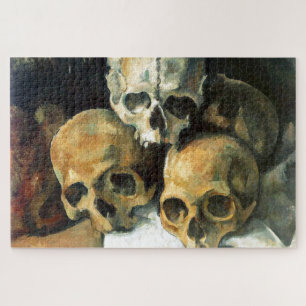 Pyramid of Skulls Paul Cezanne Painting Art Jigsaw Puzzle