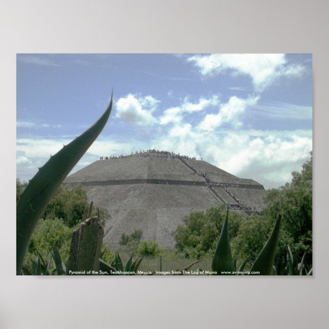 Pyramid of the Sun, Teotihuacan, Mexico Poster (Front)