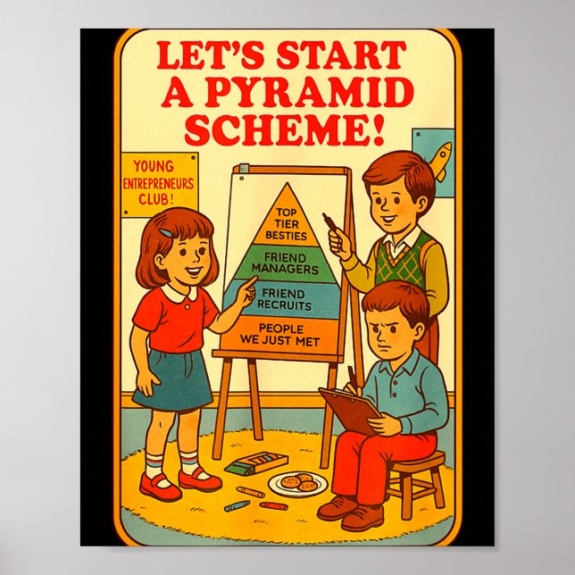 Pyramid Scheme Funny Blackcraft Cult Dark Humor Sa Poster (Front)