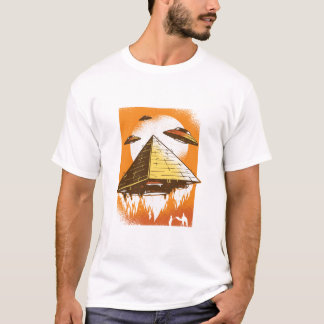 Pyramid UFOs in the Desert T-Shirt