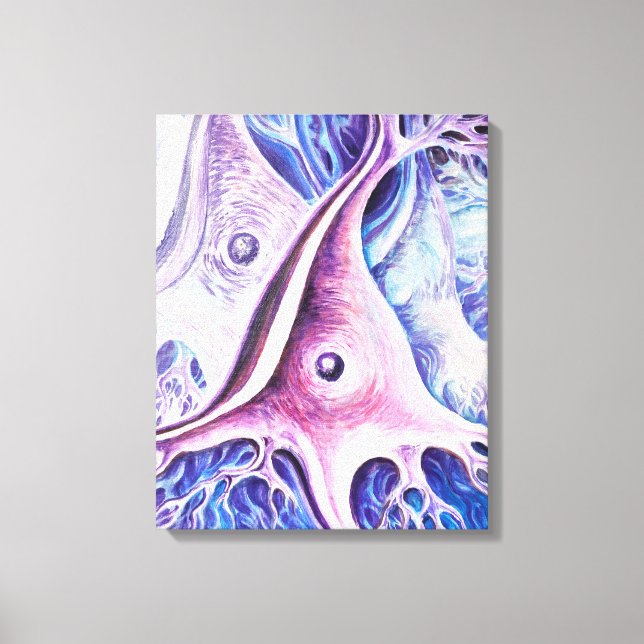 Pyramidal neurons canvas print (Front)