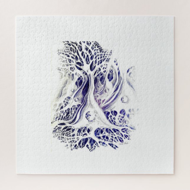 Pyramidal neurons drawing    jigsaw puzzle (Vertical)