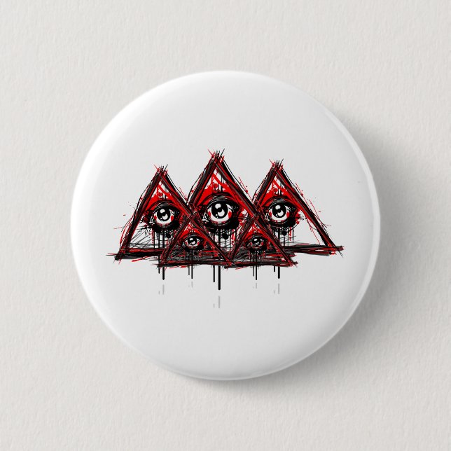 Pyramids 6 Cm Round Badge (Front)