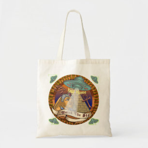 Pyramids Alien Spaceship  Tote Bag