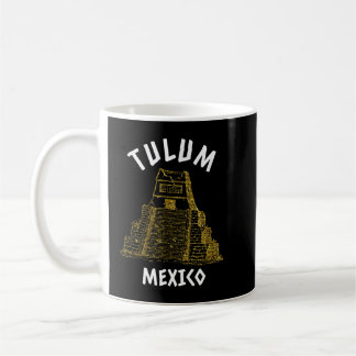 Pyramids and Mayan Ruins Tulum Mexico Vacation Coffee Mug