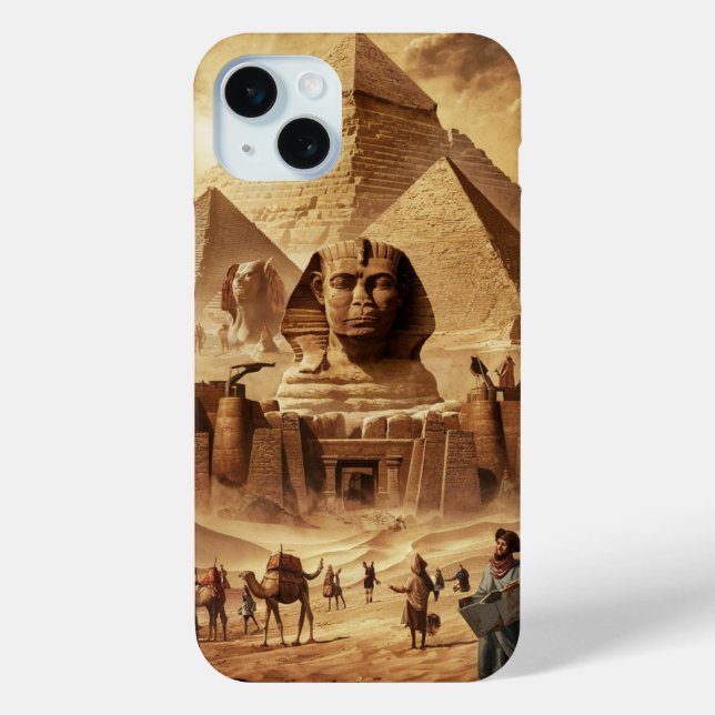 Pyramids and Sphinxes Case-Mate iPhone Case (Back)