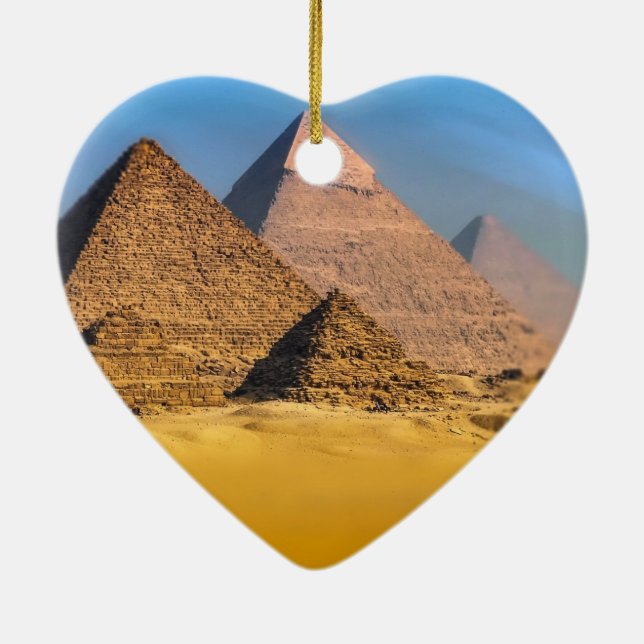 Pyramids Ceramic Tree Decoration (Back)