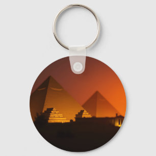 Pyramids design key ring