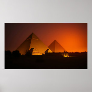 Pyramids design poster