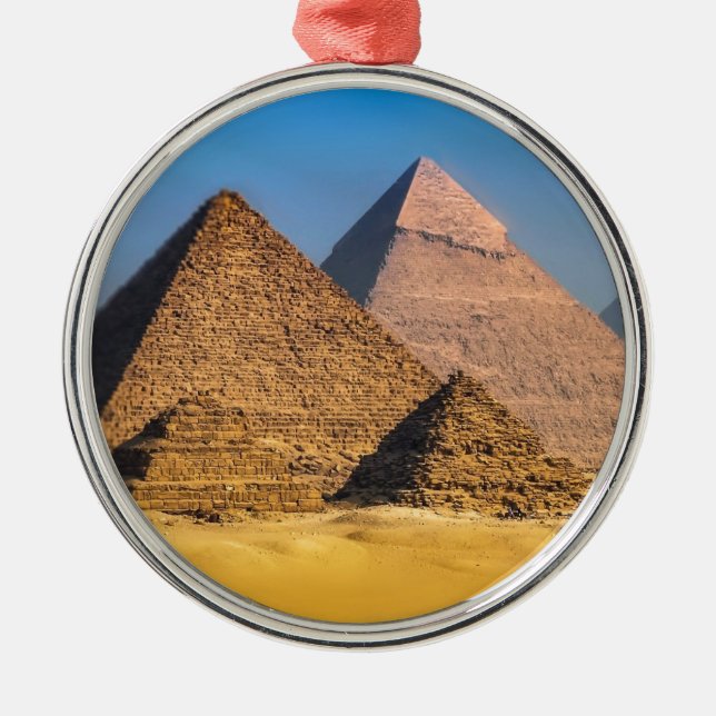 Pyramids Metal Tree Decoration (Front)