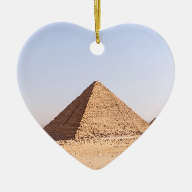 Pyramids Of Egypt Ceramic Tree Decoration (Front)