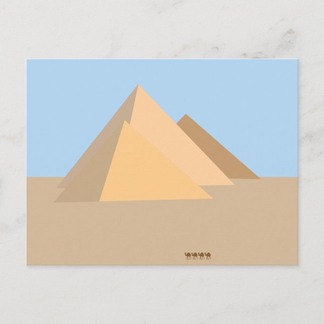 Pyramids of Egypt Postcard (Front)