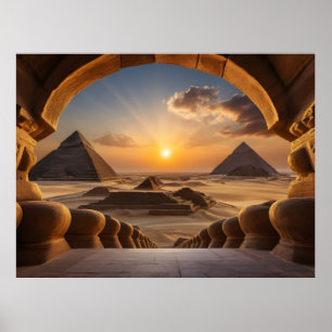 Pyramids of Egypt Poster