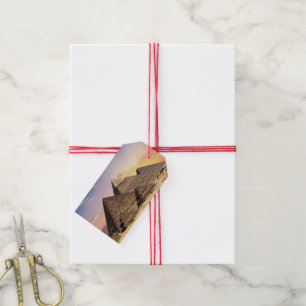 pyramids of giza Ancient Egypt Desert landscape Gift Tags