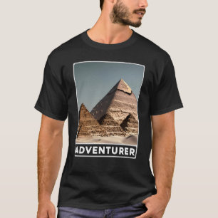 Pyramids of Giza Cairo Egypt Adventurer T-Shirt