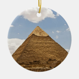 Pyramids of Giza Photography Ceramic Tree Decoration