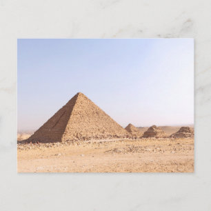 Pyramids of Giza Photography Postcard