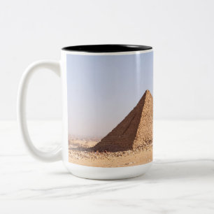 Pyramids of Giza Photography Two-Tone Coffee Mug