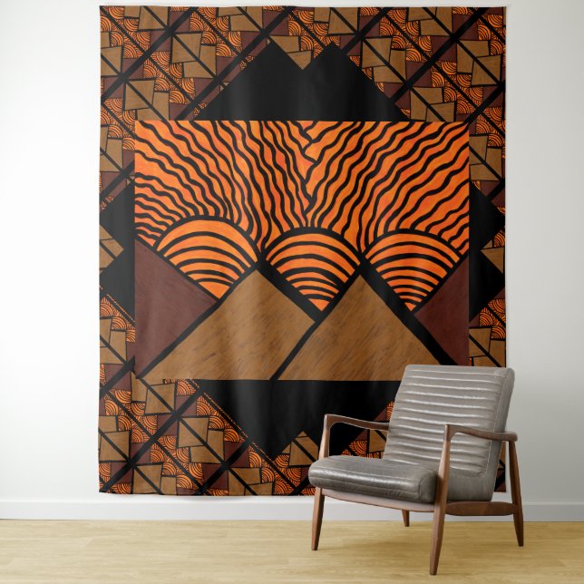 Pyramids of Other Worlds 1 Tapestry (In Situ)