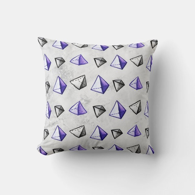 Pyramids Pattern Geometry Math Teacher Cushion (Front)