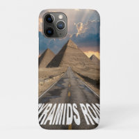 Pyramids Road Egypt Desert Landmark Art