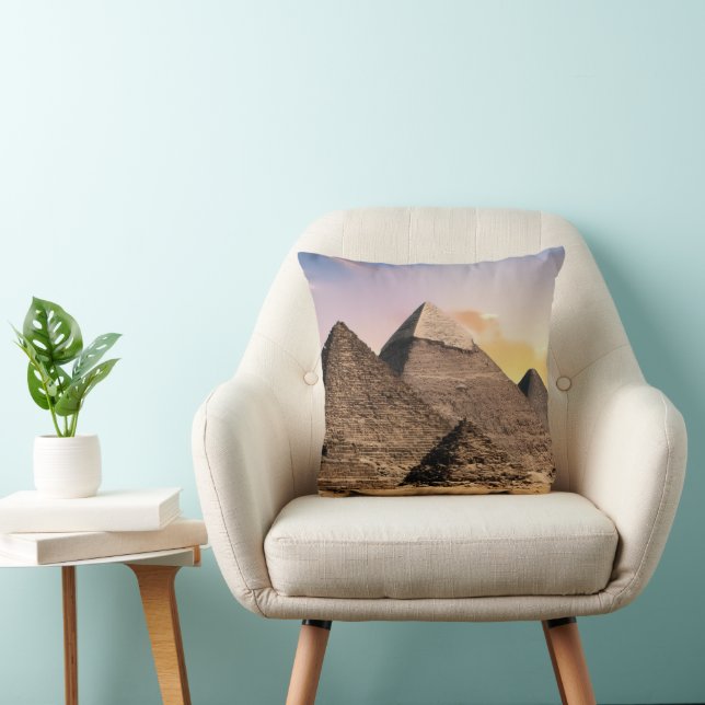 Pyramids Sphinx Ancient Egypt Pharaoh Khufu Desert Cushion (Chair)