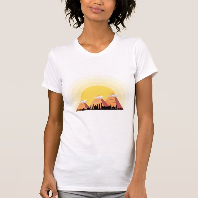 Pyramids T-Shirt – Ancient Wonder of Egypt (Front)