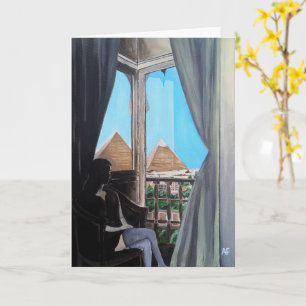 Pyramisa Hotel Painting by Alfred Fox Card