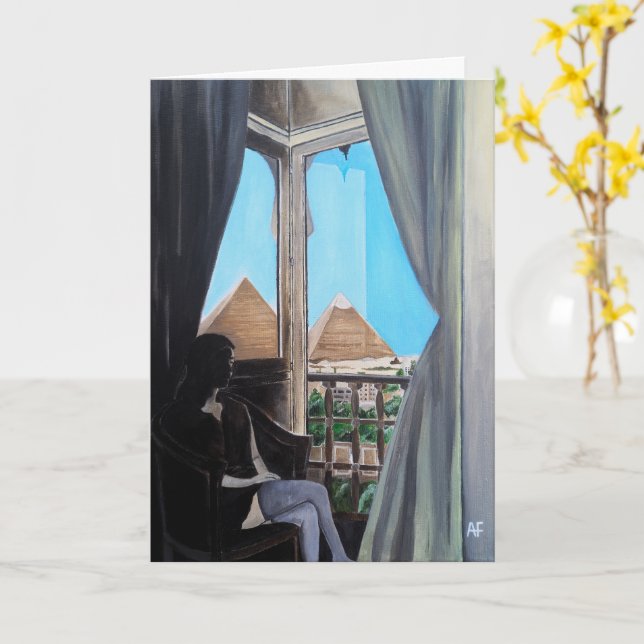 Pyramisa Hotel Painting by Alfred Fox Card (Yellow Flower)