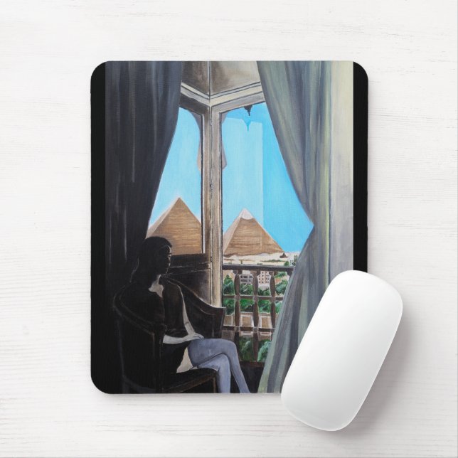 Pyramisa Hotel Painting by Alfred Fox Mouse Pad (With Mouse)