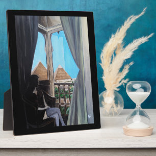 Pyramisa Hotel Painting by Alfred Fox Plaque