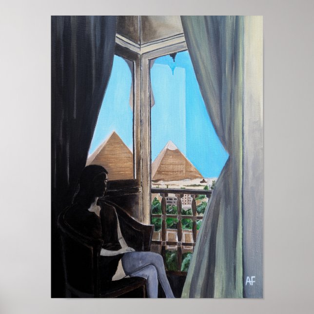 Pyramisa Hotel Painting by Alfred Fox Poster (Front)