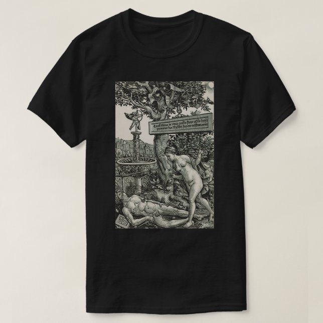 Pyramus and Thisbe by Hans Wechtlin T-Shirt (Design Front)