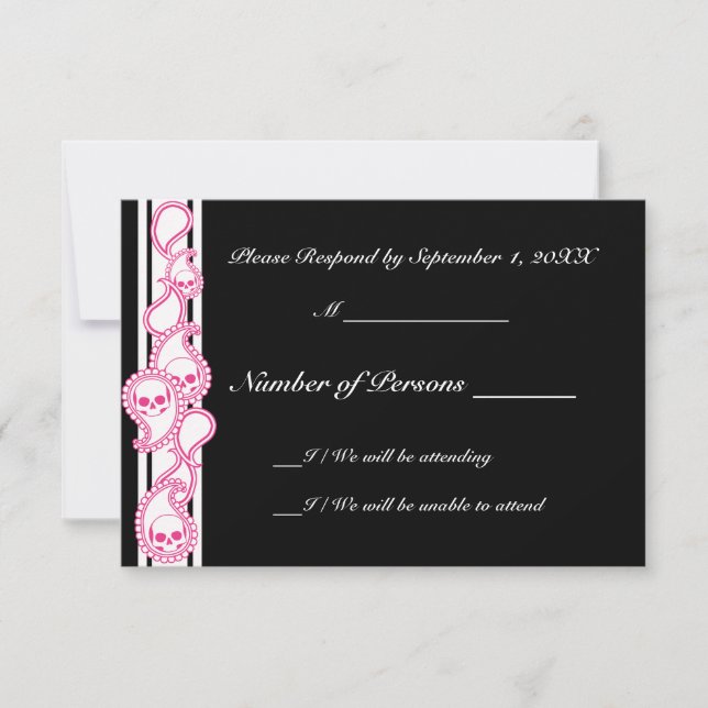 Pyre (Magenta) RSVP Card (Front)