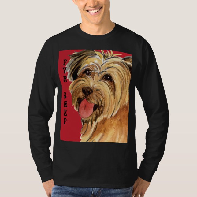 Pyrenean Shepherd Colour Block T-Shirt (Front)