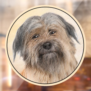 Pyrenean Shepherd Painting - Cute Original Dog Art